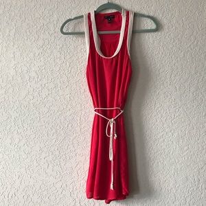 Aqua Coral Summer Dress